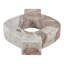 Sculpture ronde en marbre, style artistique, idéale pour la décoration intérieure - Statue décorative moderne pour le salon - Beige et ivoire-1397781303
