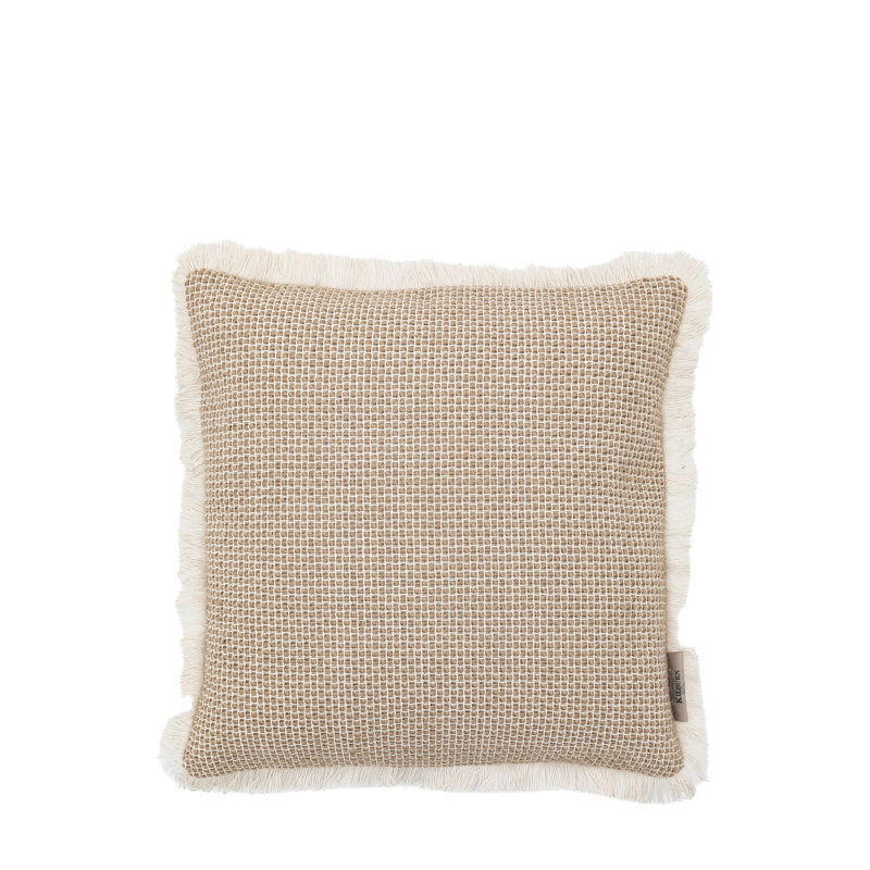 Taupe Square Throw Cushion