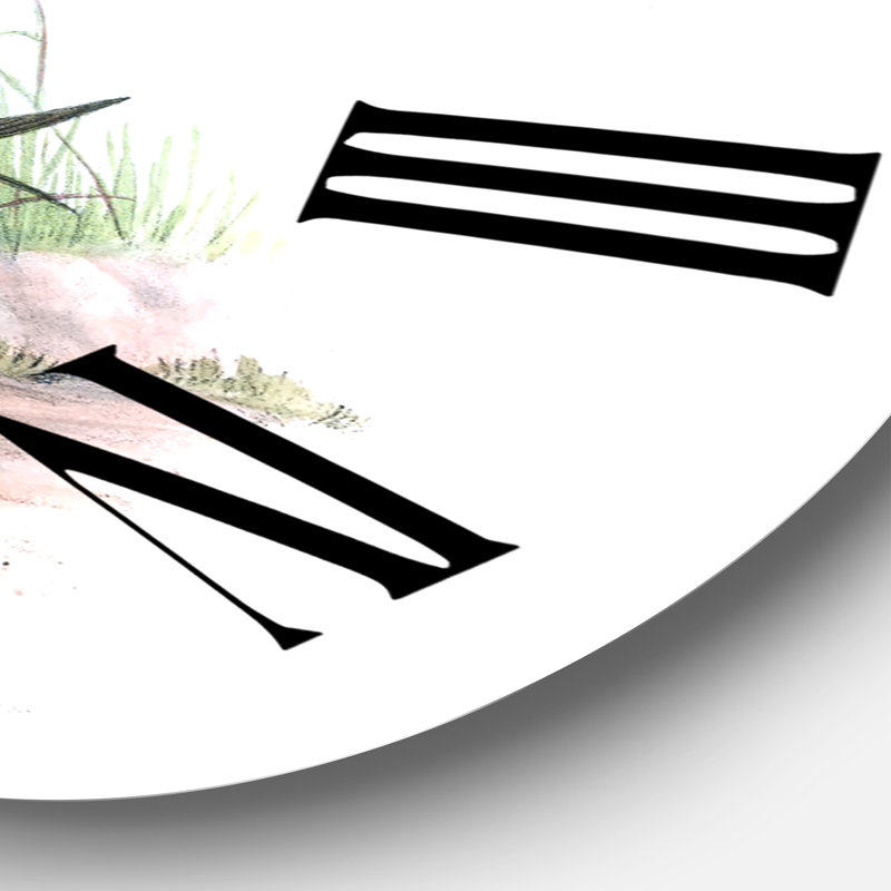 Metal Wall Clock, 29" H x 29" W x 1" D