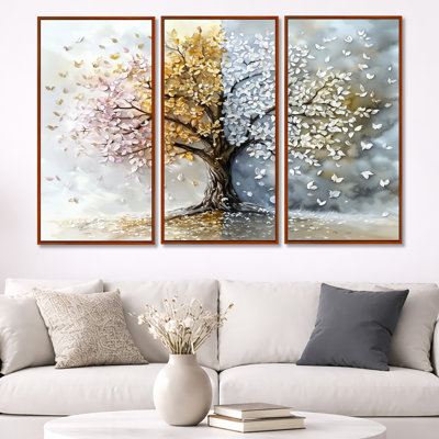 Four Season Tree Of Life I - Tree Of Life Wall Art Print Set