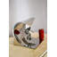 Statue de surfeur de vagues abstraites et géométriques uniques en acier inoxydable 10 po x 9 po x H 11 po Dahana