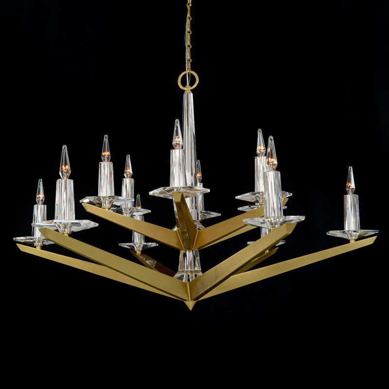 Antares Chandelier, 12, 36" H x 48" W x 48" D