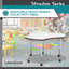 Structure Series Adjustable Height Mobile Cog Activity Table with Casters-51404051-51954468