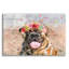 Art mural en verre épique «Flower Crown Mastiff» par Furbaby Affiliates-568969548