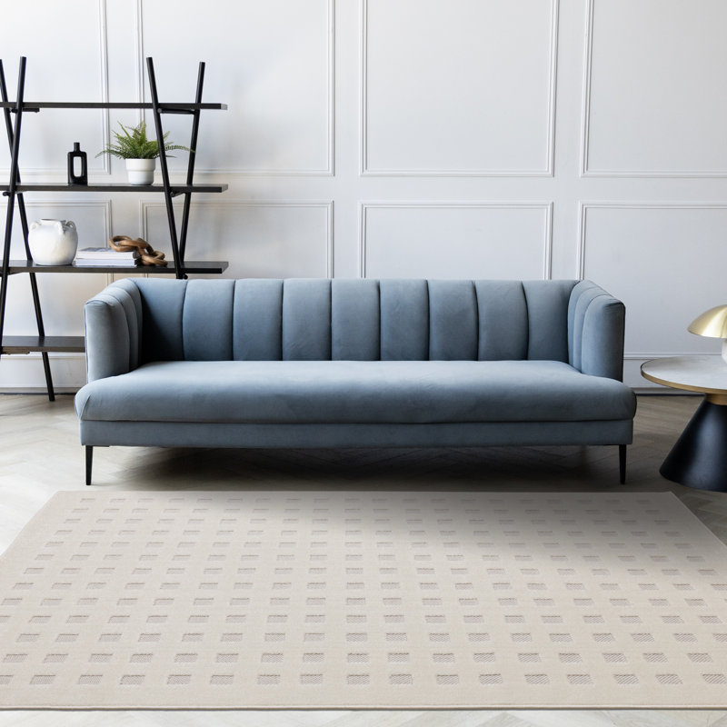 Tapis ivoire Martaveous, Rectangle 5 pi 3 po x 7 pi 7 po