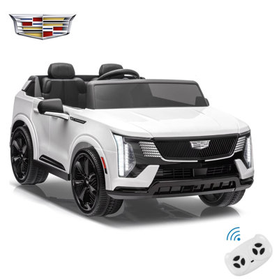 Licenced Cadillac Escalade IQ 24V 2-Seater Kids Ride-On Truck with Parent Remote, LED Lights & Music