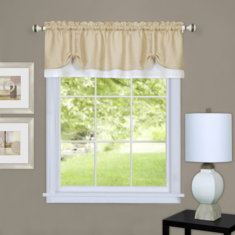 Ensemble de cantonnière 58 po Ryon, L 58 po x L 24 po, Taupe