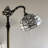 Sehnaz Tiffany Floor Lamp White Stained Glass Flowers LED Bulb Gooseneck Adjustable 20"W*12"D*63"H