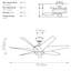 Massi 54cm Ceiling Fan