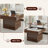 Lift Top Coffee Table With LED Lights & Hidden Storage, 35.4" Modern Square Center Table With Lifting Top, High Gloss Storage Cabinet For Living Room, Bedroom, Home Office