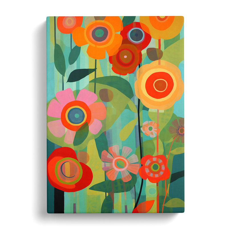 Unique Floral - Wrapped Canvas, 76cm H x 50cm W x 3cm D