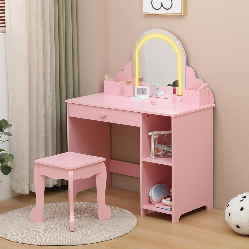 Dressing Table, Pink
