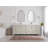 Aberdeen 84'' Double Bathroom Vanity with Quartz Top-94237936