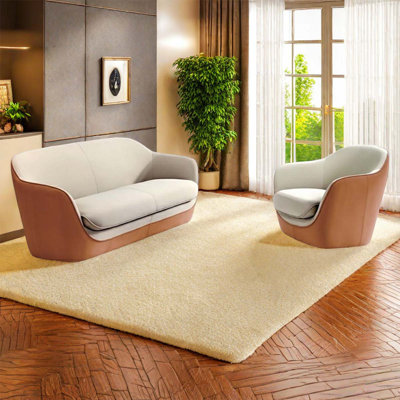 Sidne Faux Leather Living Room Set