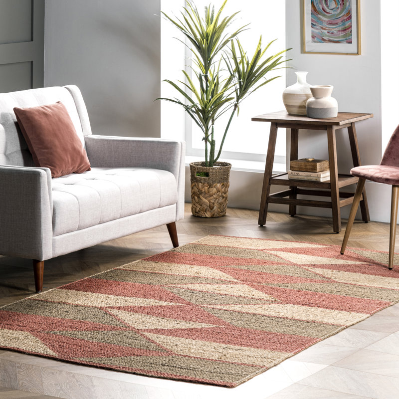 Geometric Indoor Rug, Rectangle 5' x 8'