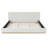 Elegant Upholstered Bed With Solid Wood Frame