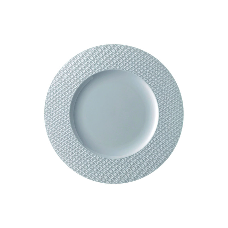 Kumi - Salad Rim Plate 9 In, Blue