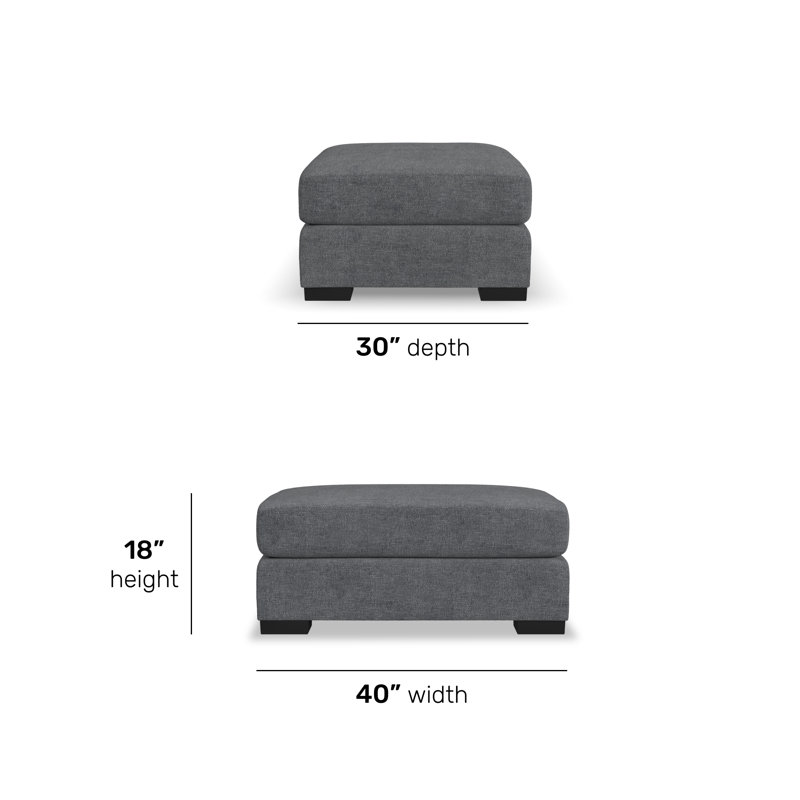 Oliver Chair And Ottoman, Gray