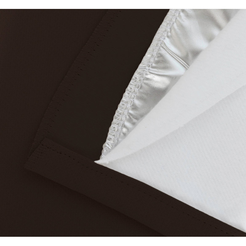 Rauseo Blackout Curtain Single Panel, Chestnut