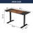 55"×24" Rustic Brown Electric Standing Desk Height Adjustable Desk For Home And Office Computer Table Gaming Desk Modern Lift-Up Desk (Not Include Stools)-495429241-495429242