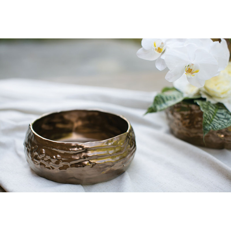 Pot à fleurs Hollywood, H 3,25 po x l 9,5 po x P 9,5 po