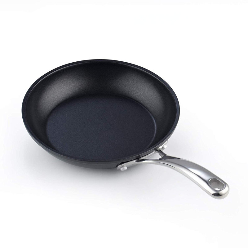 Cooks Standard Frying Omelet Pan Set, 2-Piece Classic Hard Anodized Nonstick 8-Inch/10.5-Inch Saute Skillet Egg Pan, Black