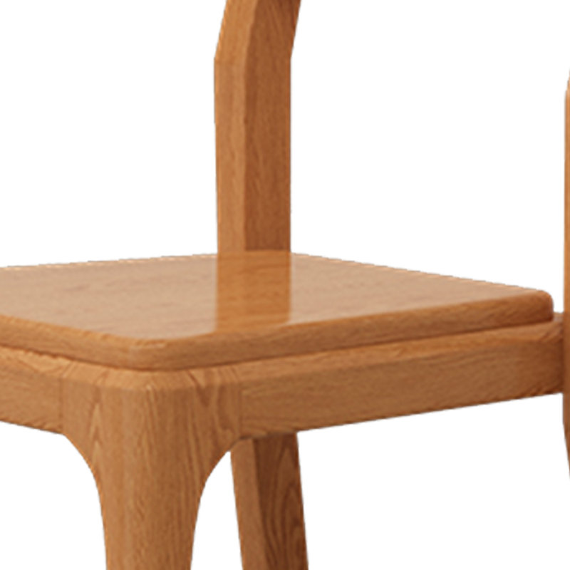 Chaise de salle à manger domestique en bois massif simple