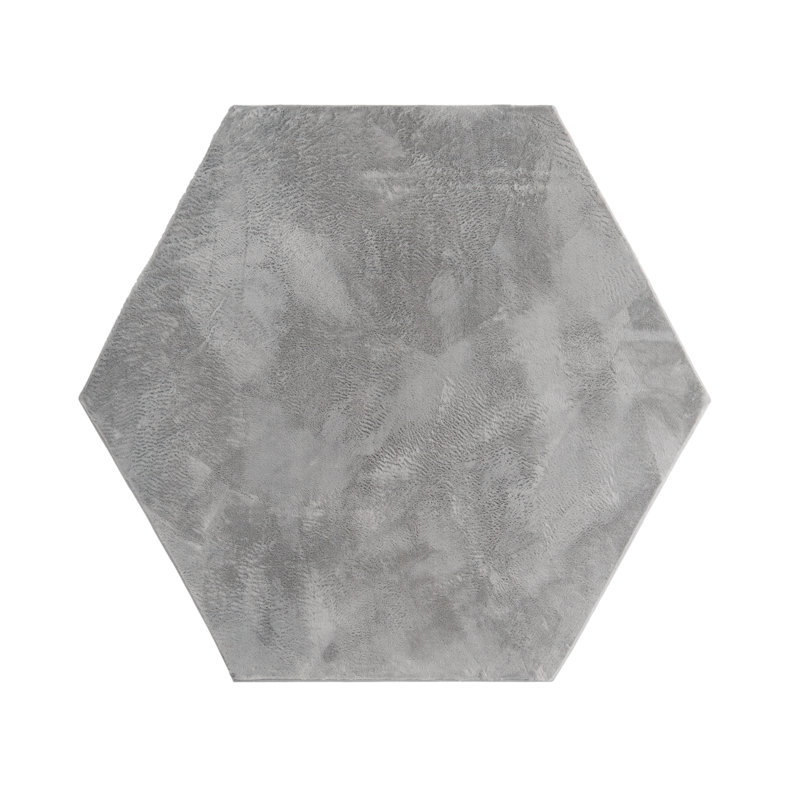 Aarv Shag Area Rug, Hexagonal 150 x 170cm