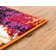 Tapis abstrait rouge / jaune Alford