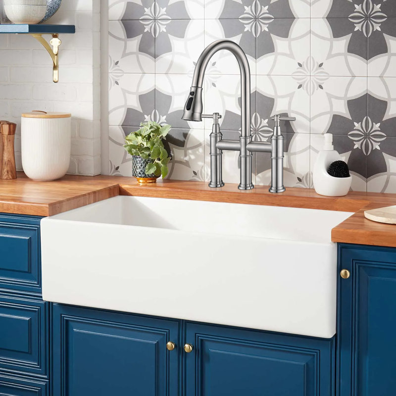36'' L Farmhouse / Apron Single Bowl Fireclay Kitchen Sink