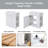Loudell 21.6 " W Free Standing Wall Mounted Single Double Single Vanity Bathroom Vanity With Ceramic Top