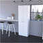 Armoire de rangement Pipestone, double porte, finition blanche