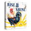« rise & brillance coq », impression sur toile