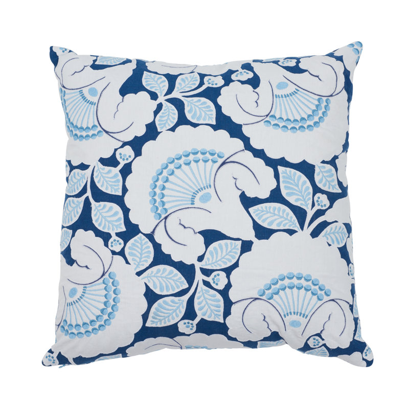 Jackie Applique Pillow, Blue