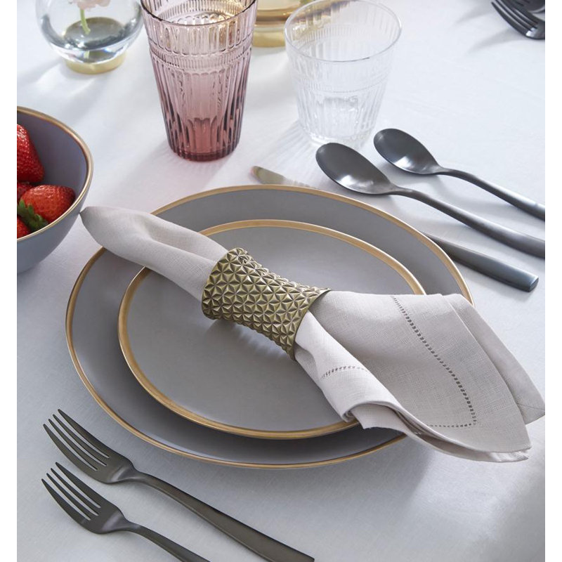 Festival Handmade Tablecloth, 66" x 66", White