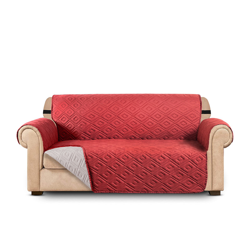 Aspire Homeware Love Seater Waterproof Reversible Sofa Protector (2 in 1), Burgundy/Beige