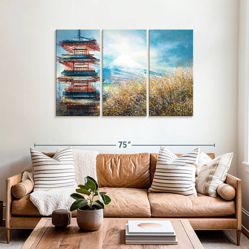 Adella Japan - Mount Fuji In Autumn, 36" H x 57" W