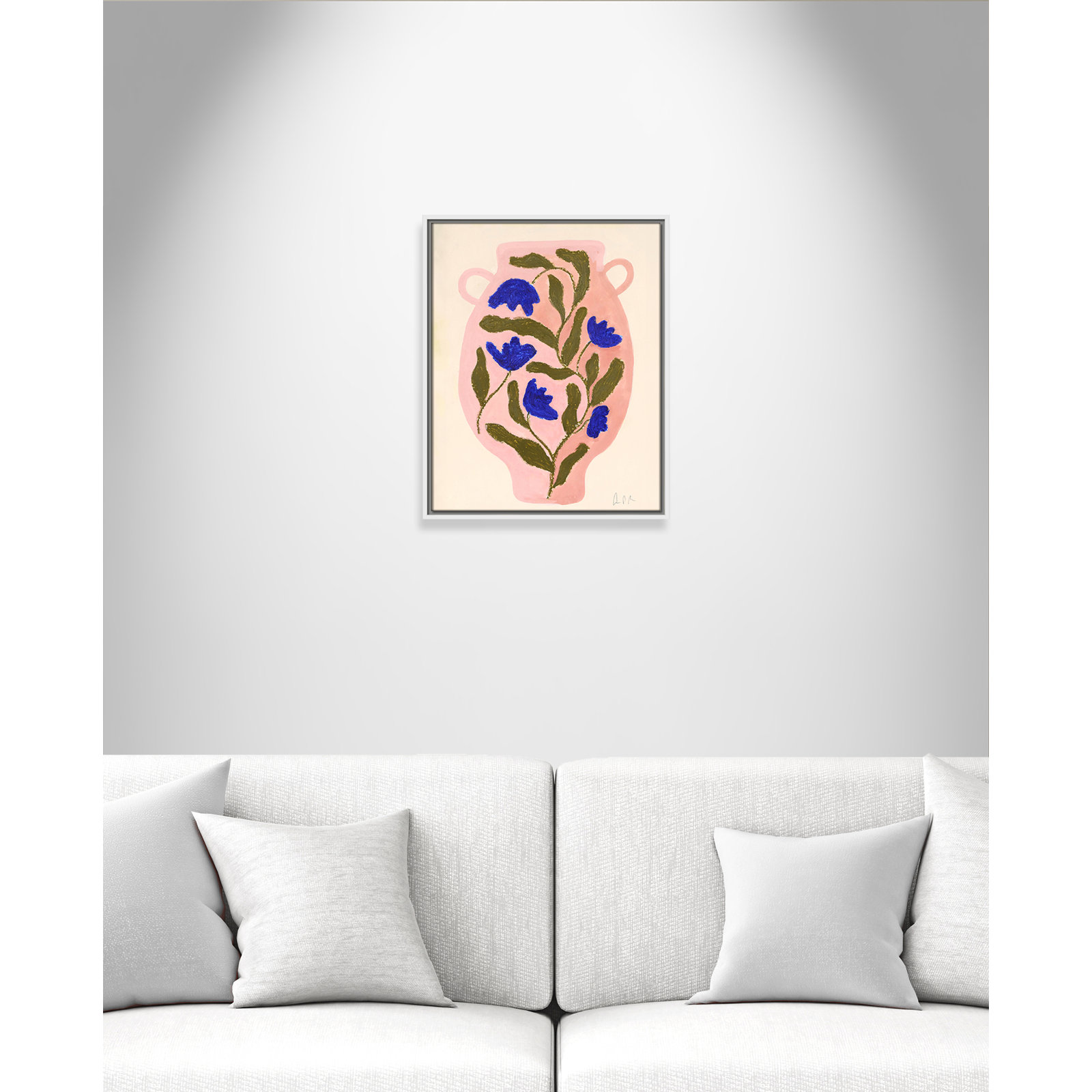 Vase No. 01 Print by Camilla Bergqvist, 21.5" H x 17.5" W, White