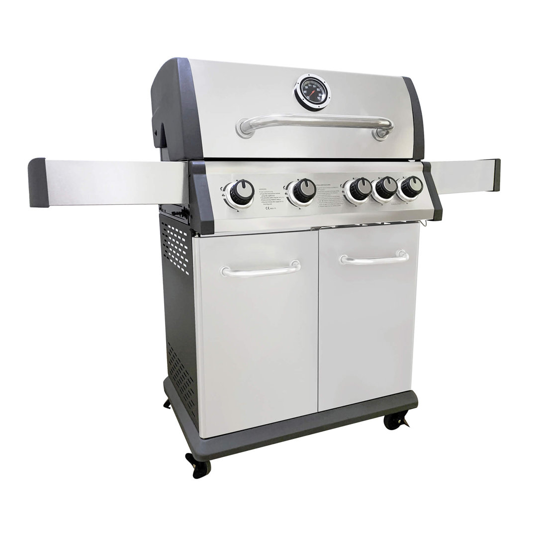 114 cm beweglicher Erdgasgrill Linden mit 4 Brennern