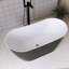 Baignoire de trempage autoportante en acrylique 59 po-112451737