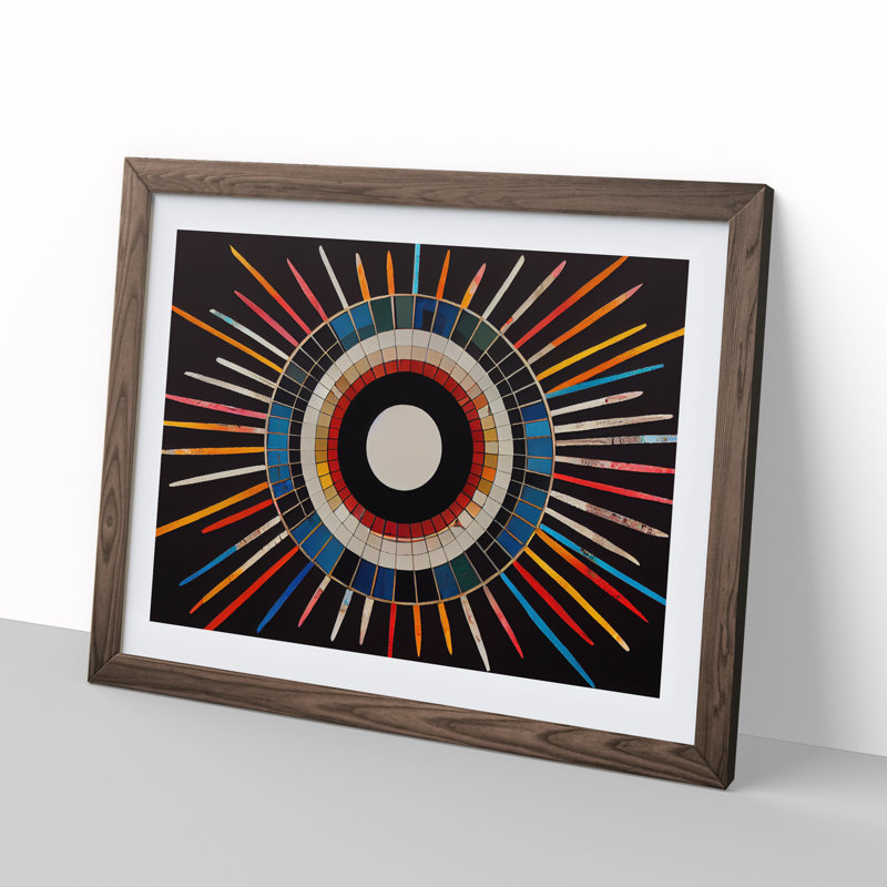 Mind Boggling - Single Picture Frame Print, Walnut Framed, 46cm H x 64cm W