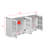 63"W Wall Mounted Pantry Cabinet