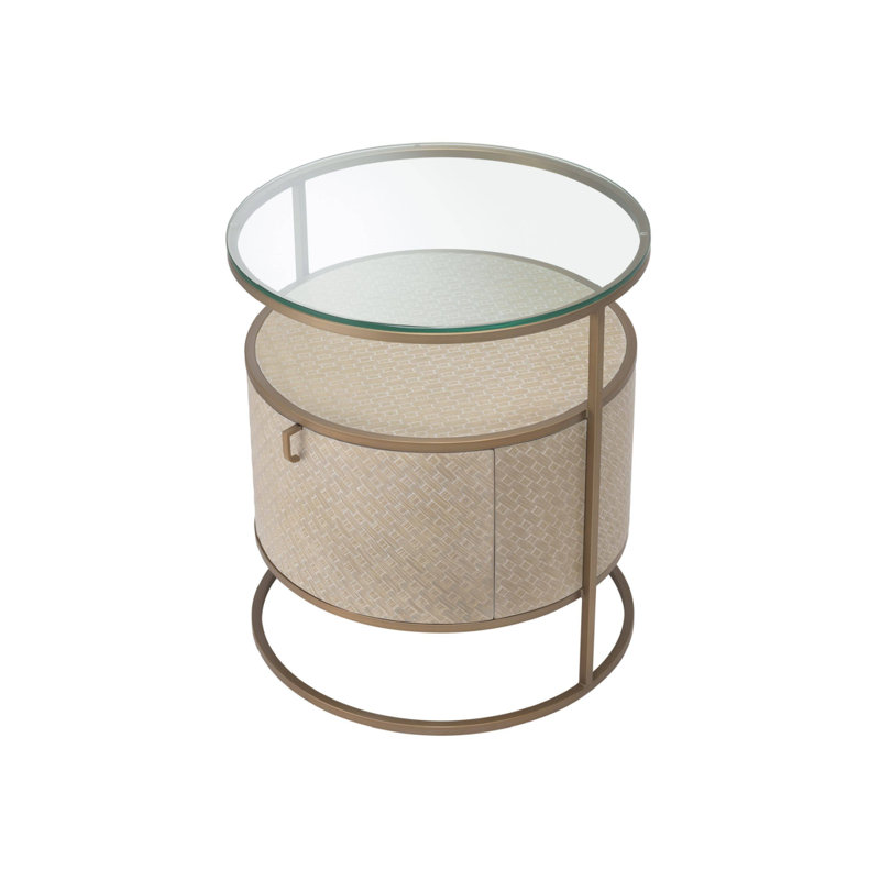 Napa Valley Glass End Table