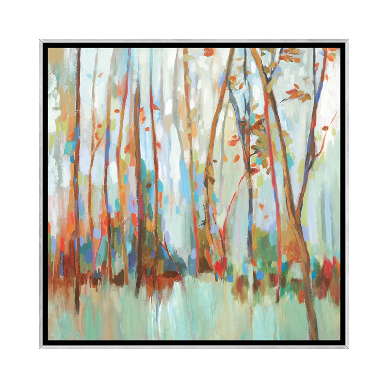 «Soulouses» par Allison Pearce - reproduction d'art, H 26 po x l 26 po x P 1,5 po, Toile avec cadre argenté, Pas de tapis