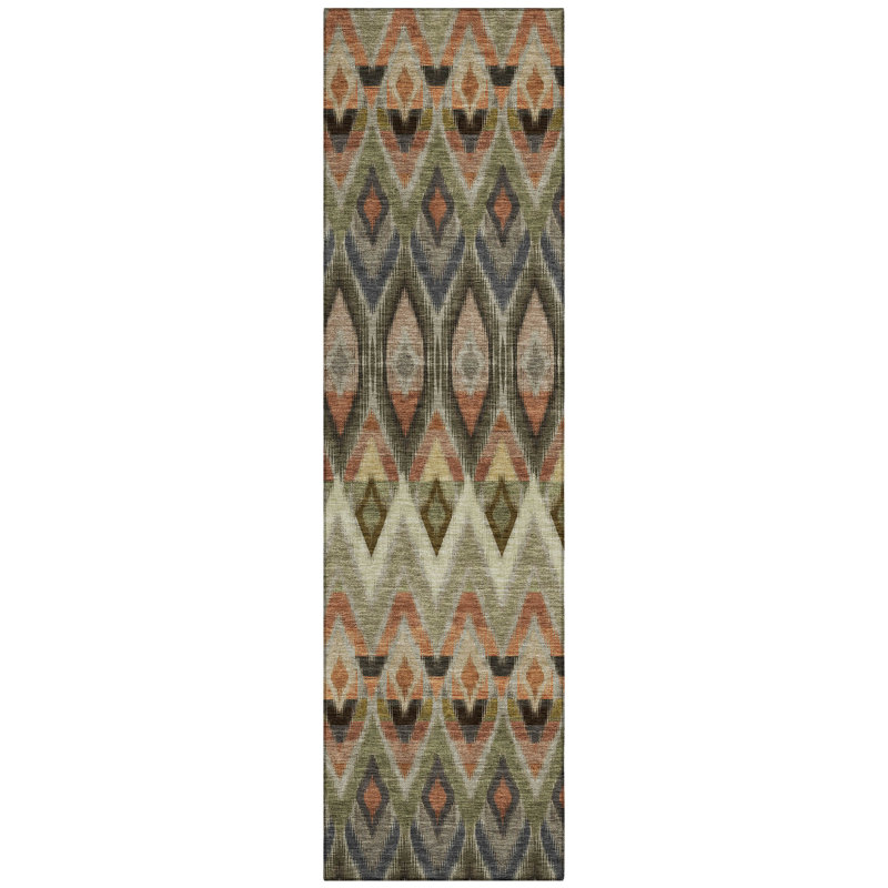 Khiri Flatweave Southwestern Indoor / Outdoor Rug, Runner 2'3" x 7'6"