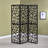 Black 3-Panel Folding Screen