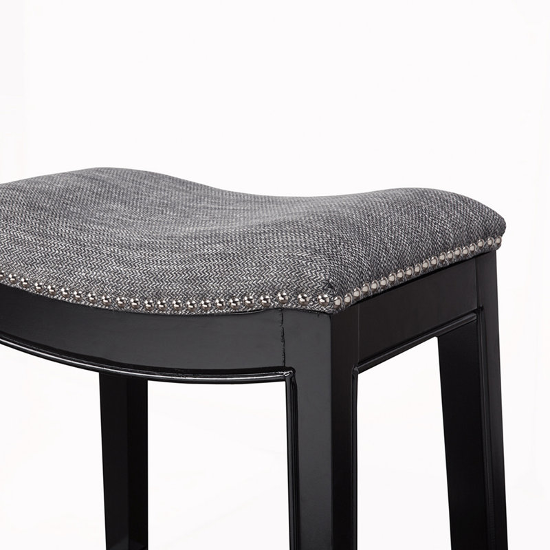Tabouret de comptoir, 1, Tissu gris