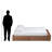 Aura Full Platform Bed, Built-In Shelves modern rustic, Brown 13.78'' H X 58.11'' W X 84.59'' L-1815184792