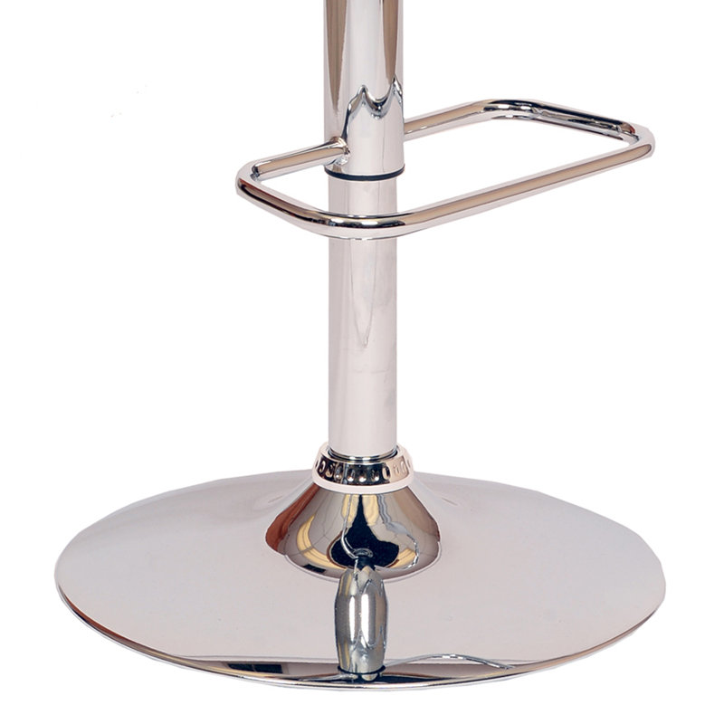Swivel Upholstered Adjustable Height Counter Stool, Cream