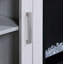 Meuble télé avec foyer et chauffage, armoire en bois pour téléviseur de 65 po ou moins-2137462060